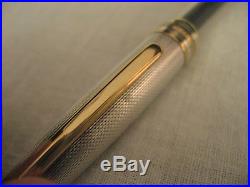 Montblanc Meisterstuck Solitaire Sterling Silver 925 STOD Barley Ballpoint Pen