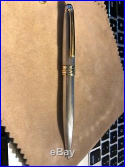 Montblanc Meisterstuck Solitaire Sterling Silver Ballpoint Pen Great Condition