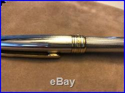 Montblanc Meisterstuck Solitaire Sterling Silver Ballpoint Pen Great Condition