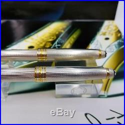 Montblanc Meisterstuck Solitaire Sterling Silver Ballpoint Pen & Pencil Set 925