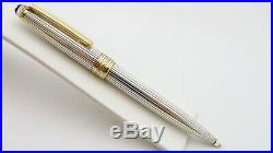 Montblanc Meisterstuck Solitaire Sterling Silver Ballpoint Pen Penna A Sfera