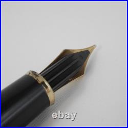 Montblanc Meisterstuck Solitaire Sterling Silver Barley 144 Fountain Pen F used