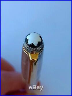 Montblanc Meisterstuck Solitaire Sterling Silver Barley Ballpoint Pen, Full Set