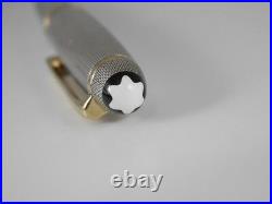 Montblanc Meisterstuck Solitaire Sterling Silver Barley Ballpoint Pen W. GERMANY