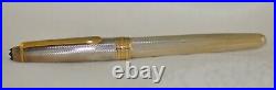 Montblanc Meisterstuck Solitaire Sterling Silver Barley Classique Fountain Pen