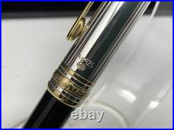 Montblanc Meisterstuck Solitaire Sterling Silver Doué Mozart Ballpoint Pen READ