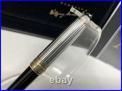 Montblanc Meisterstuck Solitaire Sterling Silver Doué Mozart Ballpoint Pen READ