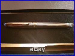 Montblanc Meisterstuck Solitaire Sterling Silver Fountain Pen 1448