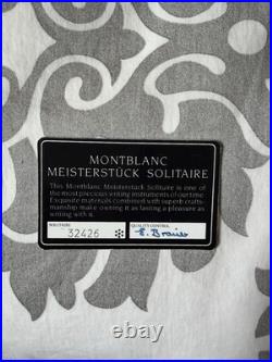 Montblanc Meisterstück Solitaire Sterling Silver Fountain Pen 18K M Nib 4810