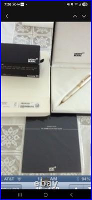 Montblanc Meisterstück Solitaire Sterling Silver Fountain Pen 18K M Nib 4810