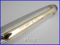 Montblanc Meisterstuck Solitaire Sterling Silver Fountain Pen F TIFFANY & CO