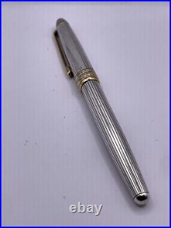 Montblanc Meisterstuck Solitaire Sterling Silver & Gold Pinstripe Rollerball