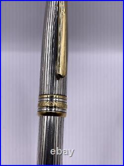 Montblanc Meisterstuck Solitaire Sterling Silver & Gold Pinstripe Rollerball