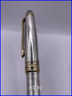 Montblanc Meisterstuck Solitaire Sterling Silver & Gold Pinstripe Rollerball