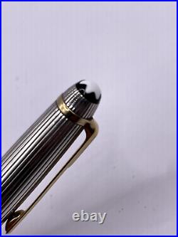 Montblanc Meisterstuck Solitaire Sterling Silver & Gold Pinstripe Rollerball