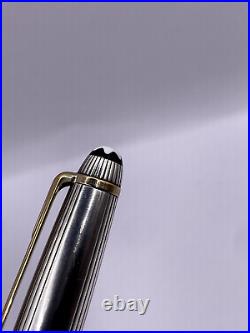 Montblanc Meisterstuck Solitaire Sterling Silver & Gold Pinstripe Rollerball