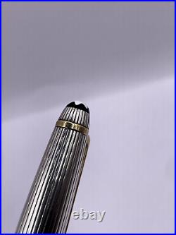 Montblanc Meisterstuck Solitaire Sterling Silver & Gold Pinstripe Rollerball