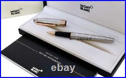 Montblanc Meisterstuck Solitaire Sterling Silver Pen With Copper Trims