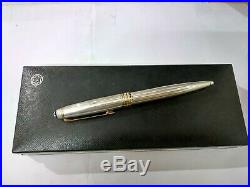 Montblanc Meisterstuck Solitaire Sterling Silver Pinstripe Ballpoint Pen