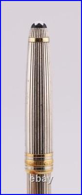 Montblanc Meisterstuck Solitaire Sterling Silver Pinstripe Rollerball (Germany) Montblanc Meisterstuck Solitaire Sterling Silver Pinstripe Rollerball (Germany)