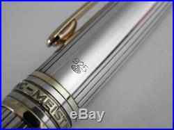 Montblanc Meisterstuck Solitaire Sterling Silver Pinstripe Rollerball Pen (used)