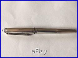 Montblanc Meisterstuck Solitaire Sterling Silver Rollerball Pen