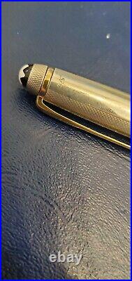 Montblanc Meisterstuck Sterling 925 Silver Fountain Pen with Gold Trim