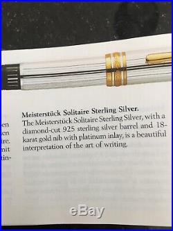 Montblanc Meisterstuck Sterling Silver 18karat Nib