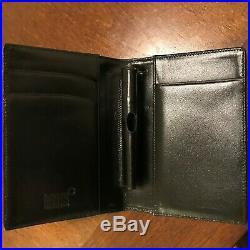 Montblanc Meisterstuck Sterling Silver (925) Mini Pen & Credit Card Wallet Set