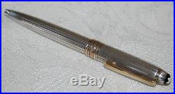 Montblanc Meisterstuck Sterling Silver Solitaire Ballpoint Pinstripe, Engraved