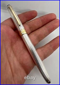 Montblanc Meisterstuck Two-Tone Solitaire Rollerball Pen 925 Sterling Silver