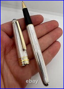 Montblanc Meisterstuck Two-Tone Solitaire Rollerball Pen 925 Sterling Silver