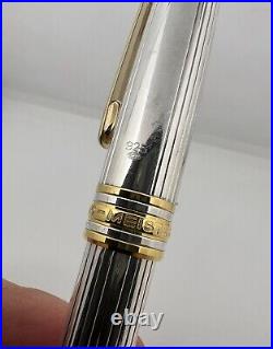 Montblanc Meisterstuck Two-Tone Solitaire Rollerball Pen 925 Sterling Silver