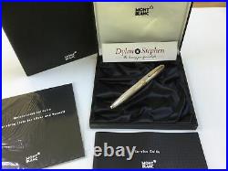 Montblanc Meisterstuck solitaire 146 legrand sterling silver fountain pen NEW