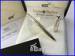 Montblanc Meisterstuck solitaire Martele sterling silver Legrand rollerball pen