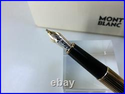 Montblanc Meisterstuck solitaire sterling silver vermeil 144 fountain pen