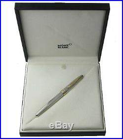 Montblanc Solitaire 163S Sterling Silver Barley & Gold Rollerball Pen New In Box