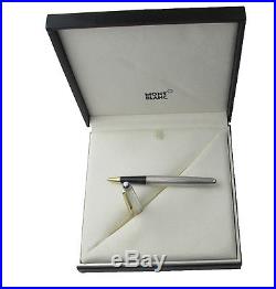 Montblanc Solitaire 163S Sterling Silver Barley & Gold Rollerball Pen New In Box