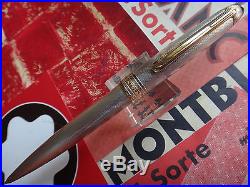 Montblanc Solitaire 164s Sterling Silver Barley & Gold Ballpoint Pen New In Box
