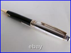 Montblanc Solitaire Doue 1641 Ballpoint Pen Sterling Silver 925 Cap Name Carved