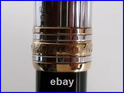Montblanc Solitaire Doue 1641 Ballpoint Pen Sterling Silver 925 Cap Name Carved