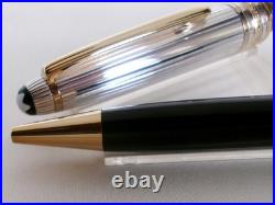 Montblanc Solitaire Doue 1641 Ballpoint Pen Sterling Silver 925 Cap Name Carved