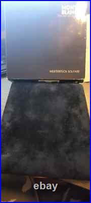 Montblanc Solitaire Fountain Pen 144S Sterling Silver Barley 18k F Pt New In Box