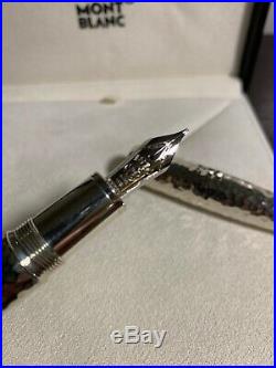 Montblanc Solitaire Martele Sterling Silver fountan pen