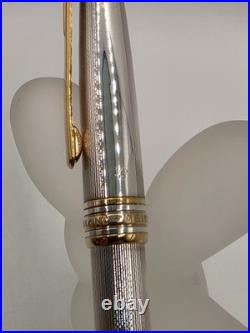 Montblanc Solitaire Sterling Silver 925 Barley 164 Ballpoint Pen Used