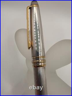 Montblanc Solitaire Sterling Silver 925 Barley 164 Ballpoint Pen Used