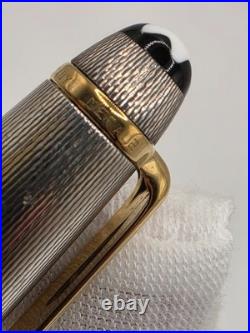 Montblanc Solitaire Sterling Silver 925 Barley 164 Ballpoint Pen Used