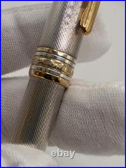 Montblanc Solitaire Sterling Silver 925 Barley 164 Ballpoint Pen Used
