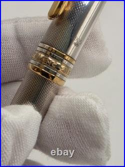 Montblanc Solitaire Sterling Silver 925 Barley 164 Ballpoint Pen Used