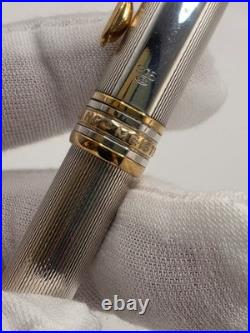 Montblanc Solitaire Sterling Silver 925 Barley 164 Ballpoint Pen Used